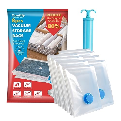 Vacwel Jumbo Vacuum Storage Bags for Clothes Quilts Pillows 43x30 Inch