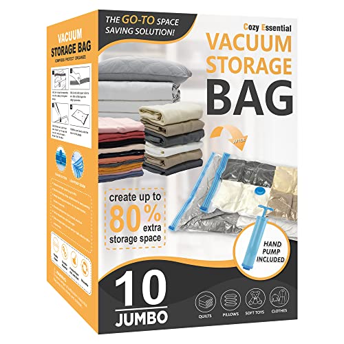 Jumbo Vacuum Storage Bags with Hand Pump