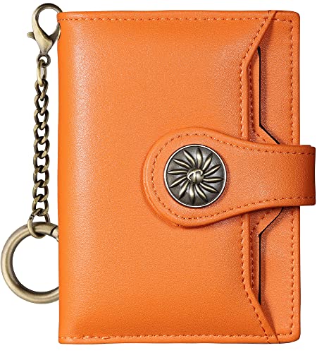 Compact RFID Women's Wallet - Orange