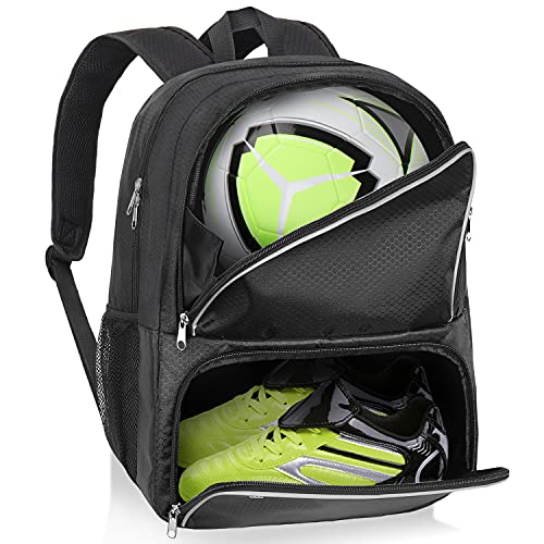 Youth Soccer Bag with Shoe Compartment and Accessories Organizer