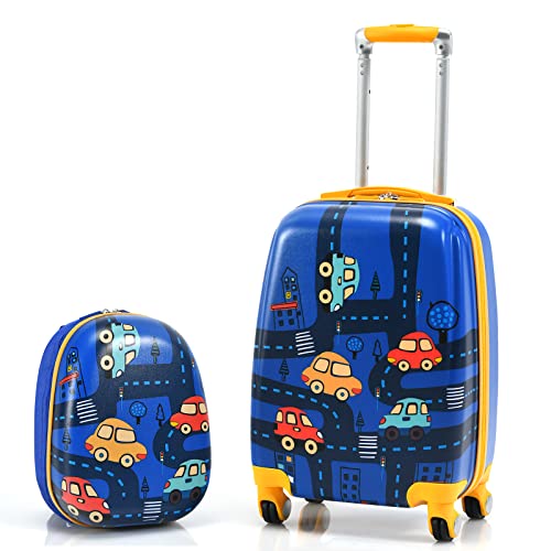 BABY JOY Kids Carry On Luggage Set