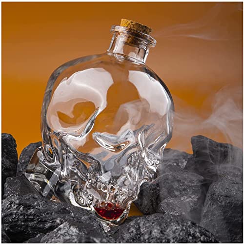Crystal Glass Skull Bottle