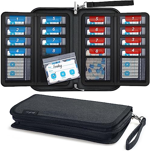 ZIKEE Slim Folding Pill Organizer Bag