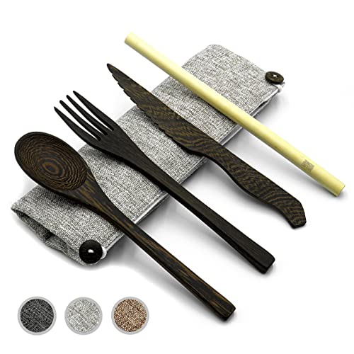 Wooden Travel Utensils Set