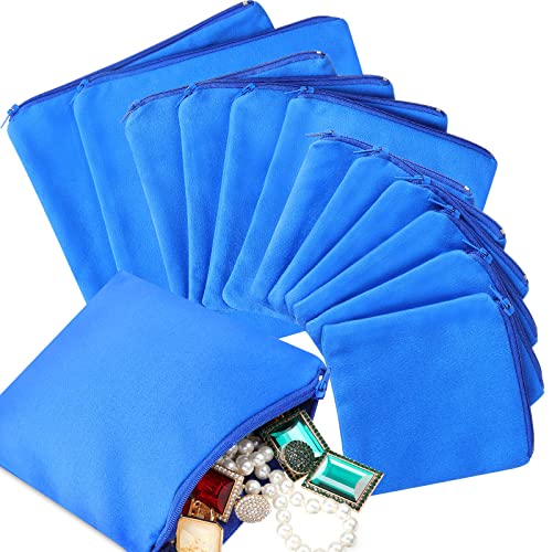 Zippered Silver Jewelry Storage Bags