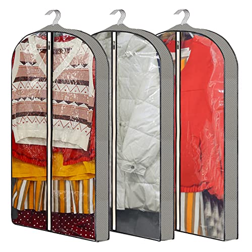 Garment Bags for Hanging Clothes,Chakera Clear Suit Bags for