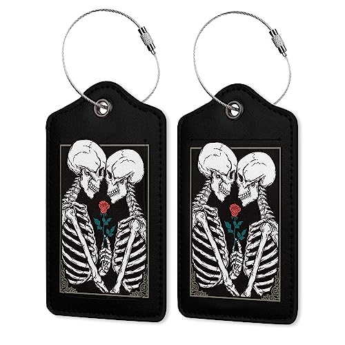 Gothic Skull Luggage Tag Set