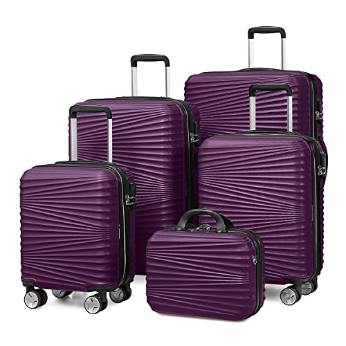 LEAVES KING Luggage 5 Piece Sets