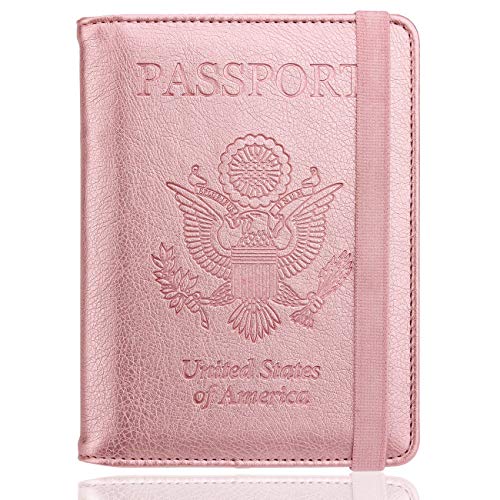 RFID Passport Holder Wallet - Rosegold