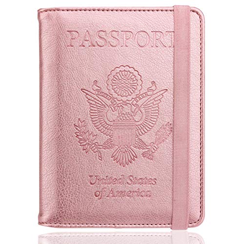 RFID Passport Holder Wallet - Rosegold