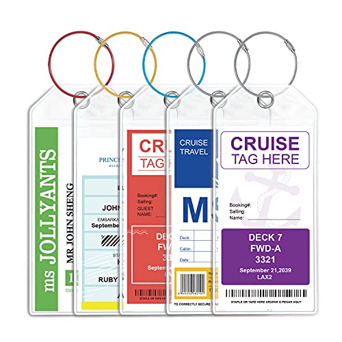 Wide Luggage tag Holder Cruise Essentials