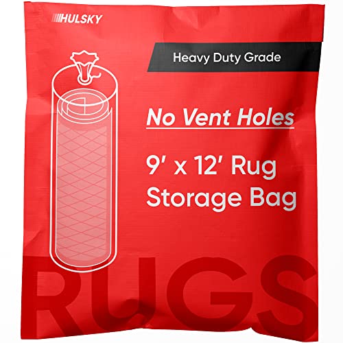 Hulsky Rug Storage Bag - Heavy Duty Bag for Moving and Storage