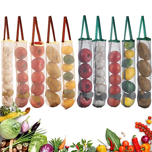 Onion Storage Bag Hanging Storage Bags - 10 Pack