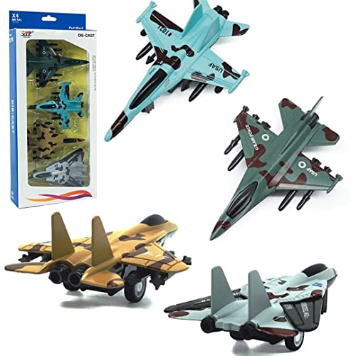 UiiQ Pull Back Airplane Toy Set