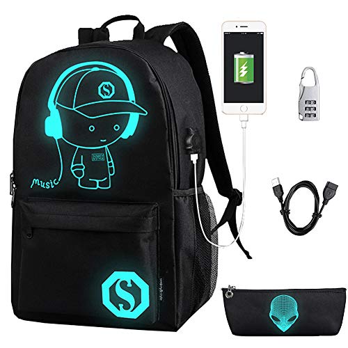 Anime Cartoon Luminous Backpack