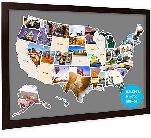 USA Photo Map - Travel Map