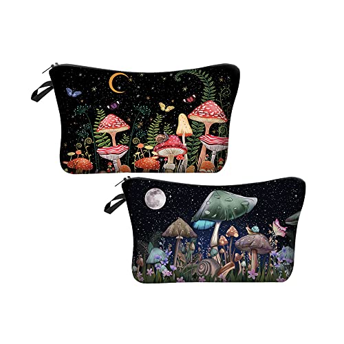 Evergoo Soft Makeup Bag for Purse - Mushroom