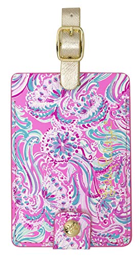 Lilly Pulitzer Women's Leatherette Luggage Tag, Don't Be Jelly