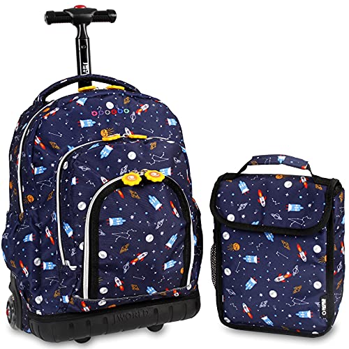 J World Lollipop Kids Rolling Backpack & Lunch Bag Set