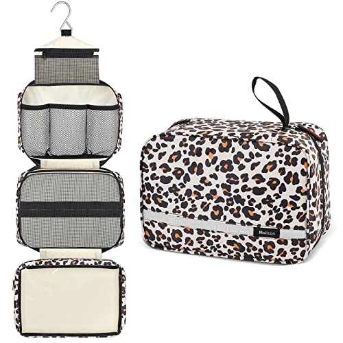 Waterproof Hanging Toiletry Bag - Leopard Print