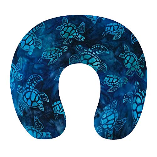 NiYoung Blue Sea Turtle Neck Pillow
