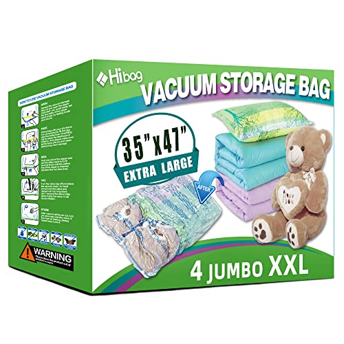 XXL Vacuum Storage Bags - Extra Large Space Savers (4 Pack)