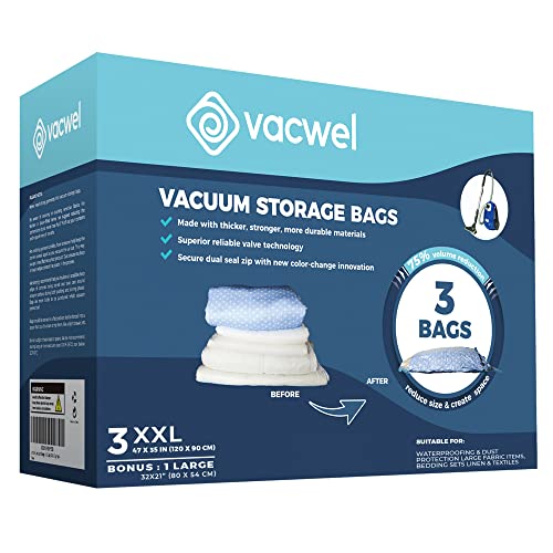 Vacwel 3-Pack XXL Vacuum Storage Bags