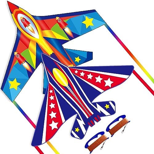 Flying Hoofer Fighter Airplane Kites for Kids