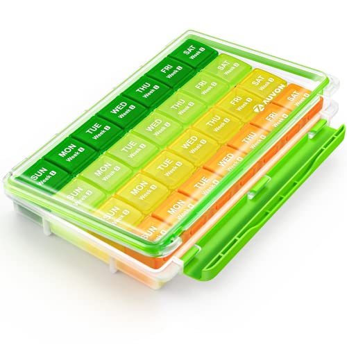 AUVON Monthly Pill Organizer