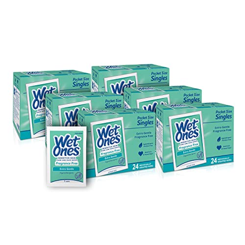 Wet Ones Hand and Face Wipes Singles