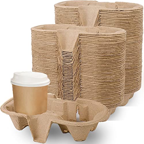 NDSWKR 100 Pack Pulp Fiber Drink Carrier