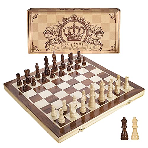 Portable Magnetic Wooden Chess Set