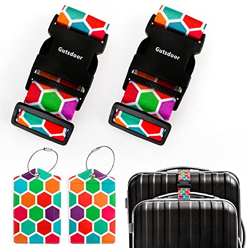 Gutsdoor Add a Bag Luggage Strap with Luggage Tags