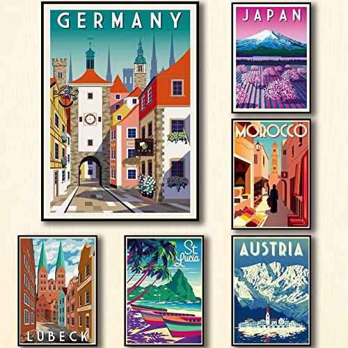 YEN TOWN Travel City Posters Collage Kit
