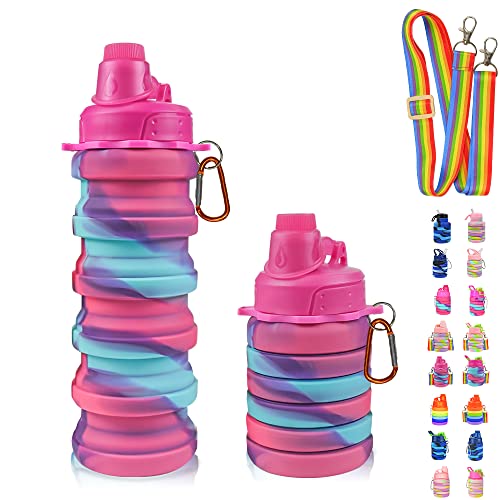 Collapsible Water Bottle with Straps
