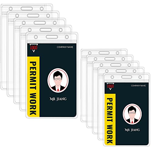 Clear Card Holder for Lanyard - Name Tag Holder