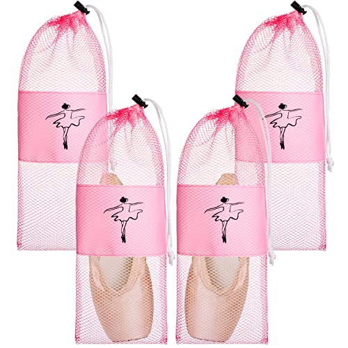 Pointe Shoe Bag Pink Dance Mesh Shoe Bags