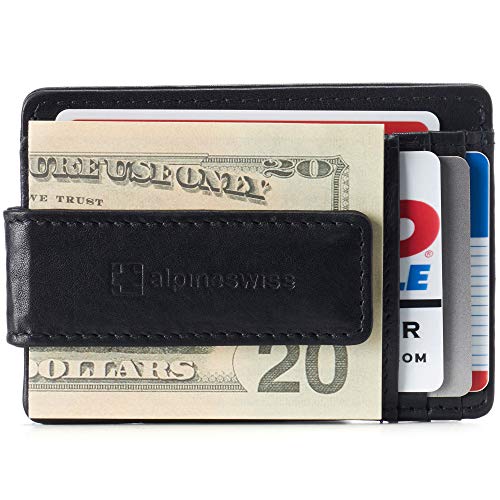 Alpine Swiss Harper RFID Money Clip Wallet