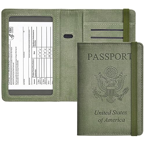 HerriaT Passport and Vaccine Card Holder Combo