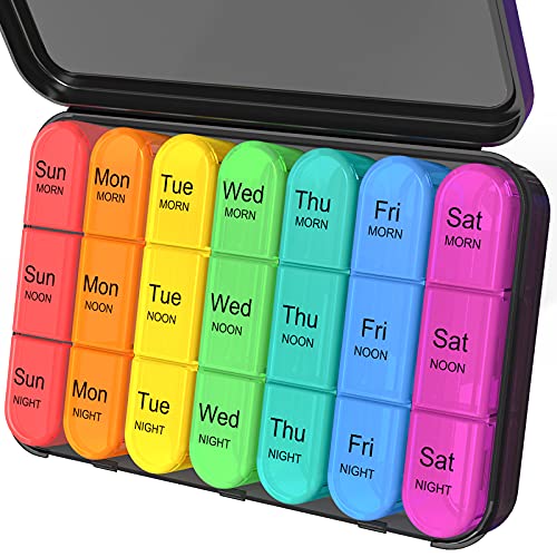 Daviky Weekly Pill Organizer 3 Times a Day