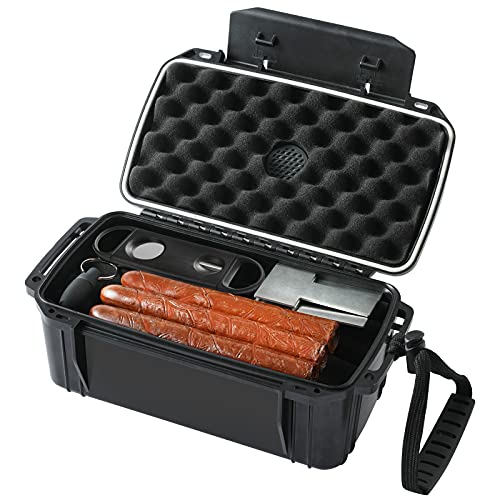 Woodelric Travel Cigar Humidor Box Case