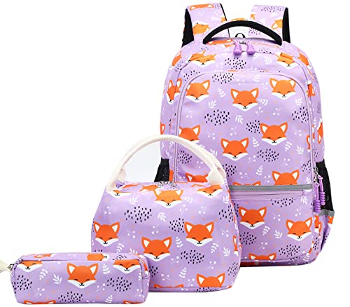 Aimeen Kids Backpacks for Girls Fox Backpack Set