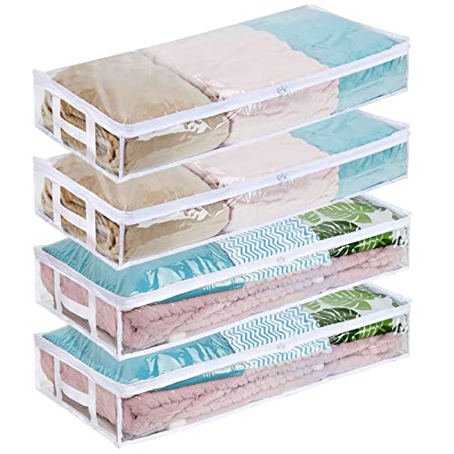 Fixwal Clear Plastic Under Bed Storage Bag