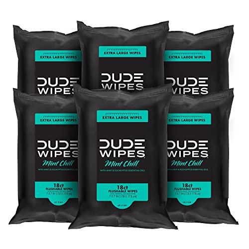 DUDE Wipes - Flushable Wipes Travel Pack
