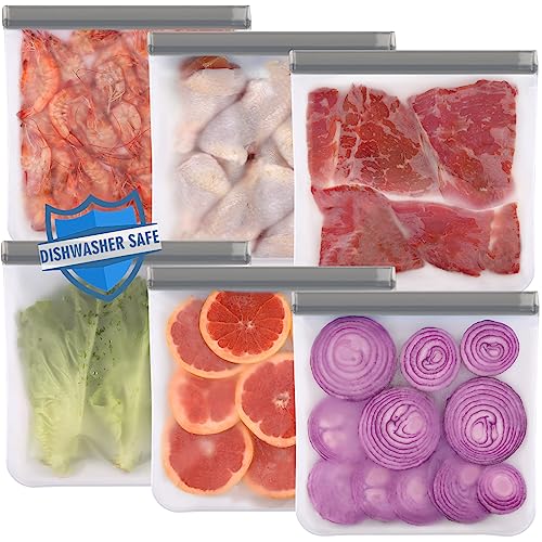 Reusable Gallon Freezer Bags Dishwasher Safe