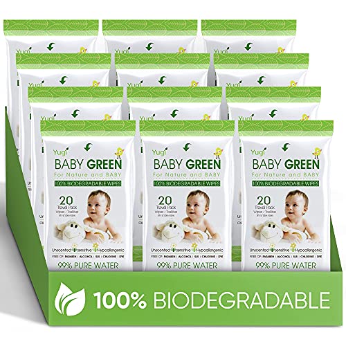 Yugi Baby Green Wipes - Travel Pack