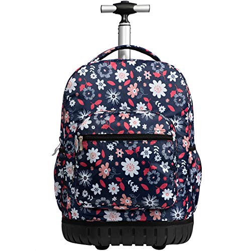 SKYMOVE 18 inches Wheeled Rolling Backpack