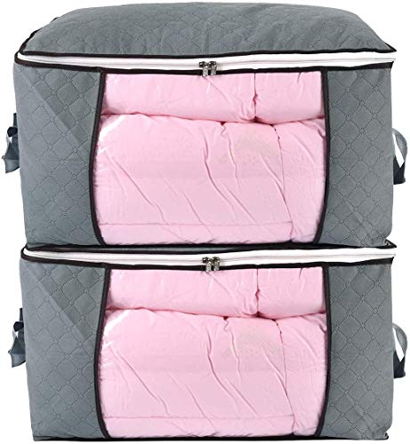 Jumbo Zippered Storage Bag for Closet King Comforter