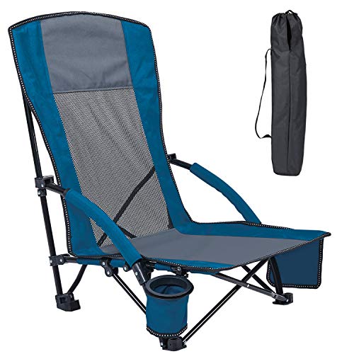 XGEAR High Back Beach Chair with Cup Holder