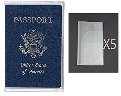 Poyiccot Passport Cover, 5Pack Transparent Clear